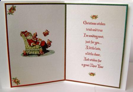 Santa with Baby Santas Insert & Verse by Margaret McCartney