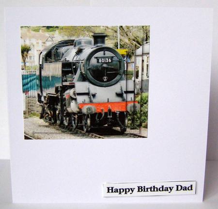 Black and Red Steam Engine. by Margaret McCartney