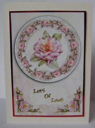 Summer Rose - A4 Card Front by Margaret McCartney