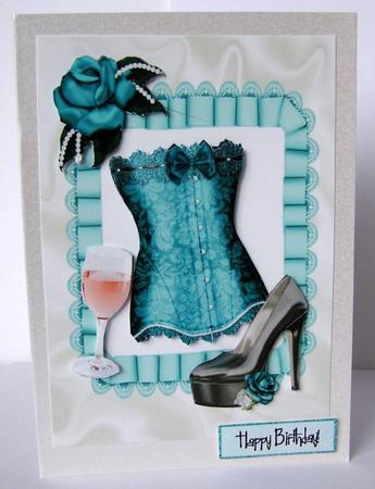 Gorgeous Brown/turquiose Basque, Ladies Accessories by Margaret McCartney