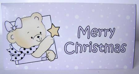 Rosie's Christmas Star Money or Gift Wallet and Card by Margaret McCartney