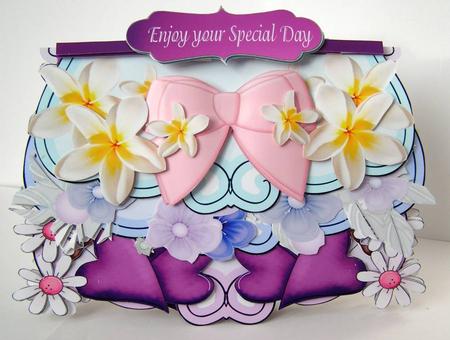Fold and Flip Card Floral So Easy by Margaret McCartney