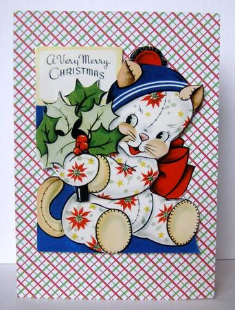 Poinsettia Kitten by Margaret McCartney