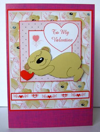 Sleepy Bear Valentine by Margaret McCartney