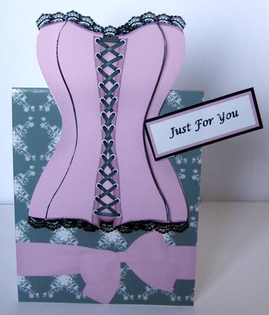 Pink Valentines Corset Over the Top by Margaret McCartney