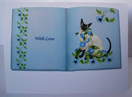 Floral Cats Book Toppers by Margaret McCartney