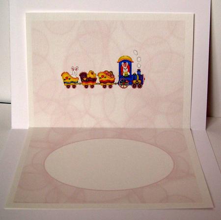 Easter Bunny Train Landscape Insert by Margaret McCartney