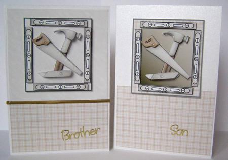 Tools Decoupage Toppers- Saw & Hammer by Margaret McCartney