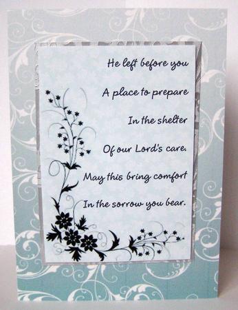 Two Sympathy Toppers by Margaret McCartney