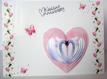 Pink Tulip & Butterfly Wishes Insert by Margaret McCartney