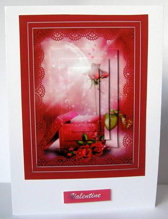 Red Roses with Lace by Margaret McCartney