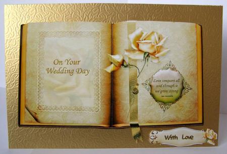 Wedding Book Card by Margaret McCartney