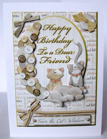 Happy Birthday to a Dear Friend Card Front by Margaret McCartney