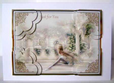 Just for You Quadro Scalloped Corner Stacker by Margaret McCartney