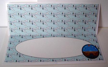 Planes Insert for Large Dl (blue) by Margaret McCartney