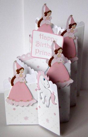 Pink Princess Cascade Card Kit by Margaret McCartney