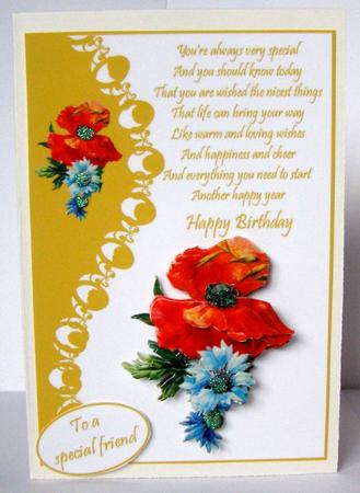 A Birthday Poppy by Margaret McCartney