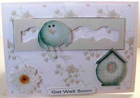 Green Bird House Penny Slider by Margaret McCartney