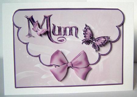 Scalloped Edged Envelope Style Card Mum 3 by Margaret McCartney