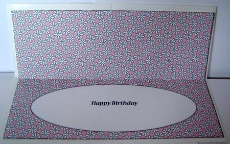 Flowers Insert for Large Dl (violet Pink) by Margaret McCartney