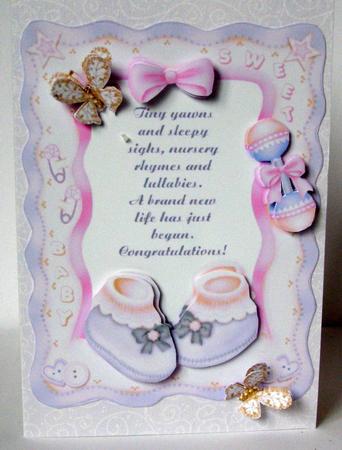 Congratulations New Baby Card 2 by Margaret McCartney