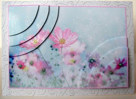 'baby Blue Swirls Embossed' Backing Paper by Margaret McCartney