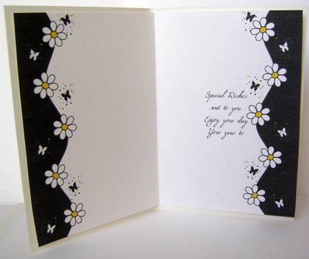 Daisy & Butterfly Wishes Insert by Margaret McCartney