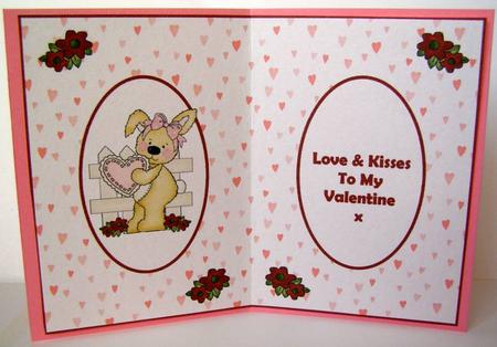 Love & Kisses Valentines Insert by Margaret McCartney