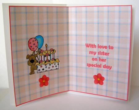 To My Sister Insert by Margaret McCartney