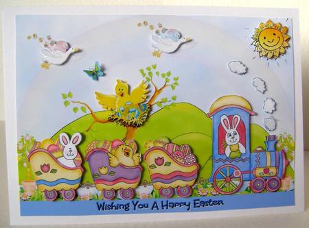 Easter Bunny Train by Margaret McCartney