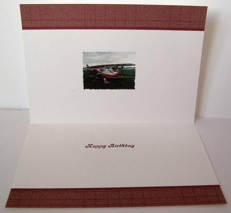 Stu's Stunt Plane Landscape A5 Insert by Margaret McCartney