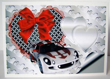 All Wrapped Up with a Red Bow, A4 Topper by Margaret McCartney