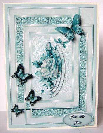 Mint Double Framed Rose by Margaret McCartney