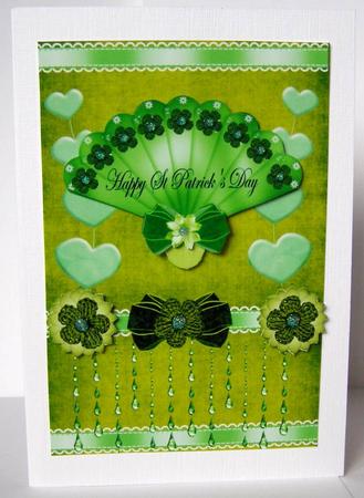 Happy St Patrick's Day Card Front by Margaret McCartney