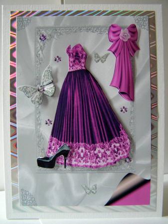 Elegant Ladies Dress in Cerise by Margaret McCartney
