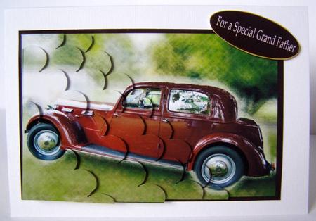 Vintage Car for a Special Grandfather, Grand Pa ,pop by Margaret McCartney