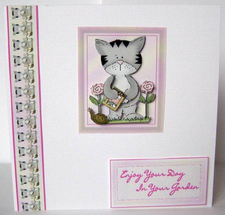 Kitty in the Garden by Margaret McCartney