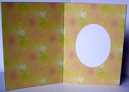Orange Florals Insert by Margaret McCartney