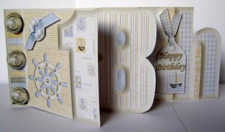 Male 18th Birthday Number Book Sailing by Margaret McCartney