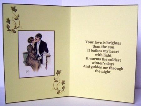 Your Love is Bright Card Insert by Margaret McCartney