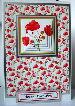 Red Flower Background by Margaret McCartney