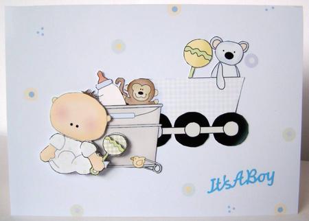 Baby Blue Background by Margaret McCartney