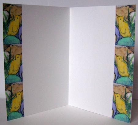 Large Chicks and Easter Eggs Side Strips Insert by Margaret McCartney