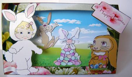 Hoppy Easter 3D Box Card Kit by Margaret McCartney