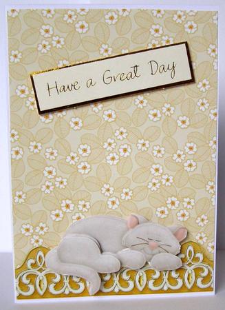 Gold Flowers and Leaves with Ornate Border Duo Paper by Margaret McCartney