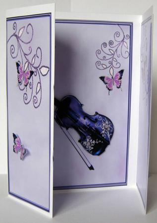 Violin and Butterflies by Margaret McCartney