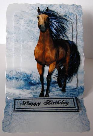 Wavy Easel Wild Horse by Margaret McCartney