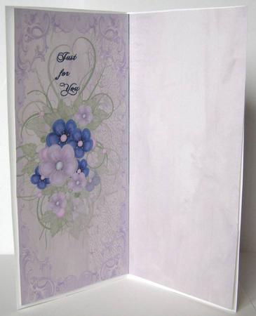 Lavender Flowers Dl Insert by Margaret McCartney