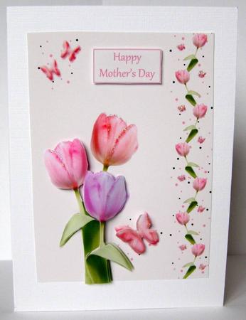 Pink Tulip & Butterfly Wishes Step by Step in Pink by Margaret McCartney