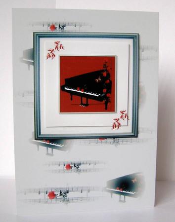 Grand Piano Topper with Pyramage by Margaret McCartney